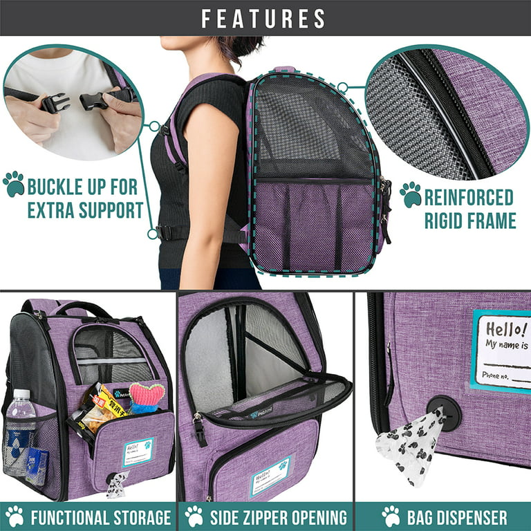PurLab Gameboy Expandable Cat Backpack Carrier