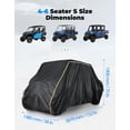 thumbnail image 2 of Funda UTV KEMIMOTO de 4 plazas 420D impermeable para Polaris Ranger, 2 of 7