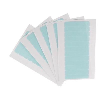 EHJRE 60 Tabs Double Sided Hair Bun extension Tape no shiny Waterproof Wigs Toupee Tapes