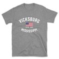 thumbnail image 1 of Vicksburg Mississippi Patriot Men's Cotton T-Shirt, 1 of 1