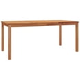 thumbnail image 5 of vidaXL 9 Piece Garden Dining Set Solid Wood Teak, 5 of 5