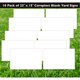thumbnail image 2 of Paquete de 10 letreros de coroplast en blanco para patio de 23 "x 15" Advanced Graphics 3174, 2 of 2