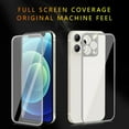 thumbnail image 2 of Goldcherry Camera Armor For iPhone 12 Pro Max Screen Protector, Front & Back 9H Hardness Tempered Glass Screen Protector [Titanium Edge] Anti-Scratch 0.26mm HD For iPhone 12 Pro Max 6.7 Inch(Silver), 2 of 8