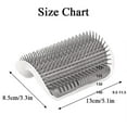 thumbnail image 6 of Cat Self Groomer Brush Wall Corner Soft Grooming Scratcher and Brush for Short Long Fur Cats Softer Massage Toy pet products, 6 of 9