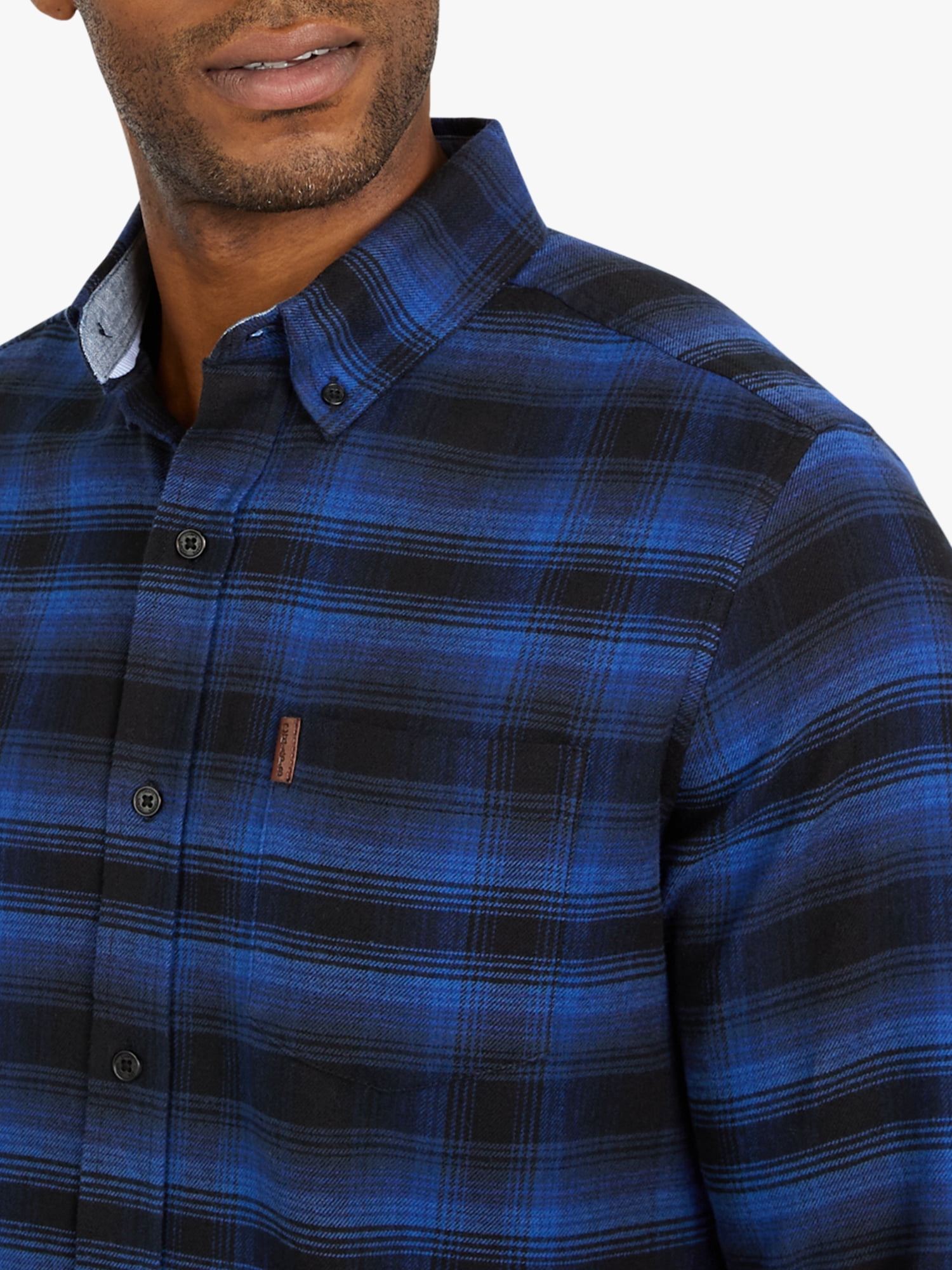 Chaps Men's and Big Men's Comfort Stretch Flannel Shirt, Sizes S-2XL