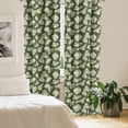 thumbnail image 2 of Ambesonne Umbrella Window Curtains, Japanese Pattern, Each 28" W x 84" L, Olive Green and Multicolor, 2 of 4