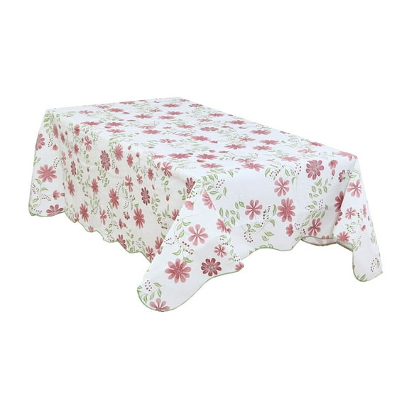 Unique Bargains Vinyl Square Tablecloth Nine-petals Flower Pattern 60" x 60" Multicolor