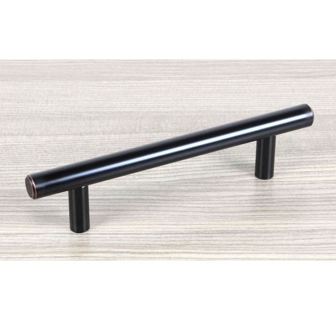 6" Solid Oil Rubbed Bronze Cabinet Bar Pull Handle 6-inch (150mm) Solid Oil Rubbed Bronze Cabinet Bar Pull Handles (Case of 5) - image 4 of 5