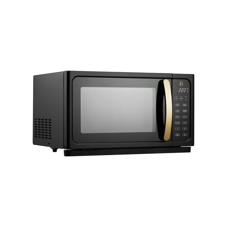 Beautiful 1.1 Cu ft 1000 Watt, Sensor Microwave Oven, Sesame Black by Drew  Barrymore, New