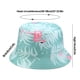 thumbnail image 4 of XYIYI Lindo sombrero de cubo para playa, sombreros de pescador para mujer, reversible de doble cara, 4 of 4