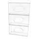 thumbnail image 1 of Soporte para caja de guantes desechables, dispensador de guantes, contenedor de almacenamiento, transparente 3 piezas, 1 of 8