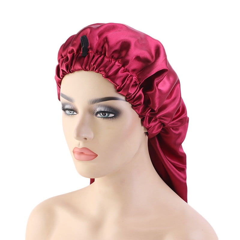 Racing Butterfly Extra Large Satin Silky Bonnet Sleep Cap Long Satin ...