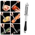 thumbnail image 4 of Swivel Peeler, Stainless Steel,grater For Kitchenblack, Silver1pcs, 4 of 5