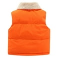thumbnail image 3 of GigrtiJin Infant Baby Girls Boys Winter Vest Kids Thickened Sleeveless Jacket Coat Fleece Lined Warm Vest with Pockets, 3 of 3
