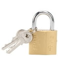 thumbnail image 1 of Iron Core Atomic Keyed Padlock Thicken Reinforce Outdoor Waterproof Antirust Anti-Theft Warehouse Drawer Door Padlock Security Household Unlocking Imitation Copper Lock, 1 of 7