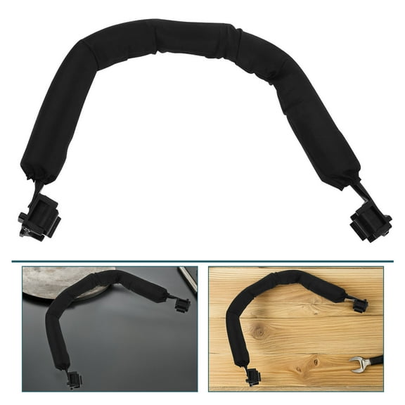 OFFIGAM Adjustable Angle Toddler Stroller Attachment with Detachable Metal Armrest Bar in Black for Baby Safety and Comfort