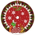 thumbnail image 1 of Grinch Decor Grinch Christmas Decorations Bathroom Grinch Christmas Decorations Christmas Tree Skirt, Red & Green Merry Christmas Tree Skirt Collar, Soft Xmas Holiday Decoration, 1 of 2