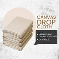 Zuperia Cotton Canvas Paint Drop Cloth for Painting, Curtains