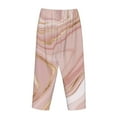 thumbnail image 5 of Disketp Rose Gold Glitter Splatter Print Women'S Comfy Pajama Pants Casual Drawstring Palazzo Lounge Wide Leg Pants, 5 of 9