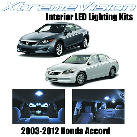 Xtremevision Interior LED for Honda Accord 2003-2012 12 Pieces Cool White Interior LED Kit   Installation Tool