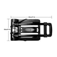 thumbnail image 4 of Foldable Platform Cart, Large Capacity Luggage Hand Cart Retractable Tie Rod  For Travel, 4 of 8