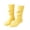 A#029, variant on Women's 3D Cute Animal Doll Socks Yellow Mid Calf Crew Socks, Soft Ribbed Knit Novelty Cartoon Decorated Socks, Fun Kawaii Gifts for Girls Teens