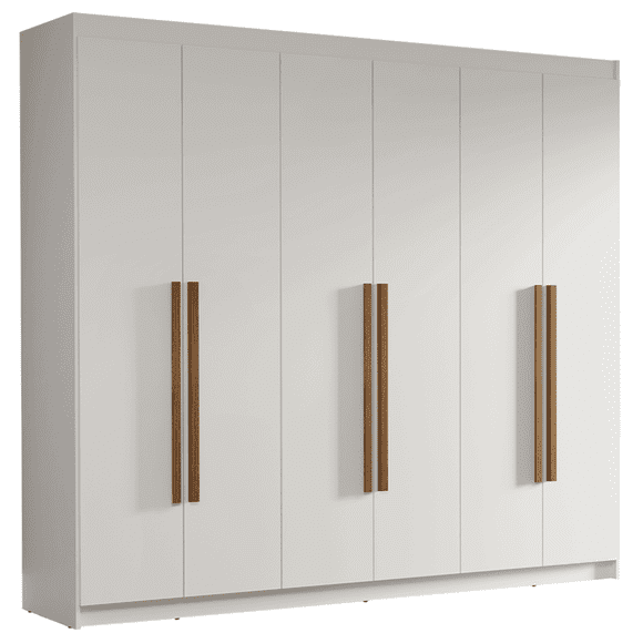 Ropero Closet Madesa Venus 6 Puertas 180cm Color Blanco