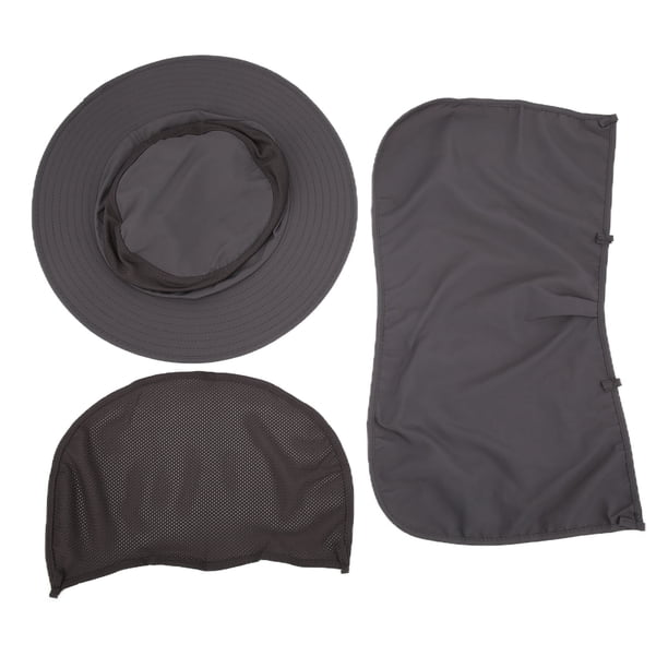 Gorras de pesca máscara de malla de ala ancha desmontable Gorras de protección solar de nailon para pesca para mochileros para caza para senderismo para hombre para mujer ANGGREK Otros