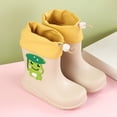 thumbnail image 4 of XIMIN Kids Cute Cartoon Frog Pattern Rainboots Girls' Waterproof Rain Boots Rubber EVC Rainboots Kids Easy-on Rain Boots Toddler Rain Shoes, 4 of 8
