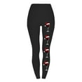 thumbnail image 4 of Lenpel Women's Christmas Leggings High Waisted Full Length Printed Workout Yoga Pants Soft Pants, 4 of 4