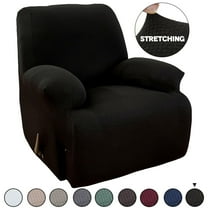 MarCielo 1 Piece Lazy Boy Recliner Cover Stretch Recliner Slipcover Chair Couch Cover Monica(Black)