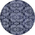 thumbnail image 1 of Ahgly Company Indoor Round Abstract Blue Modern Area Rugs, 8' Round, 1 of 4
