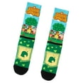 thumbnail image 2 of Animal Crossing Men's Allover Character Sublimated Adult Crew Socks 1 Pair, 2 of 6