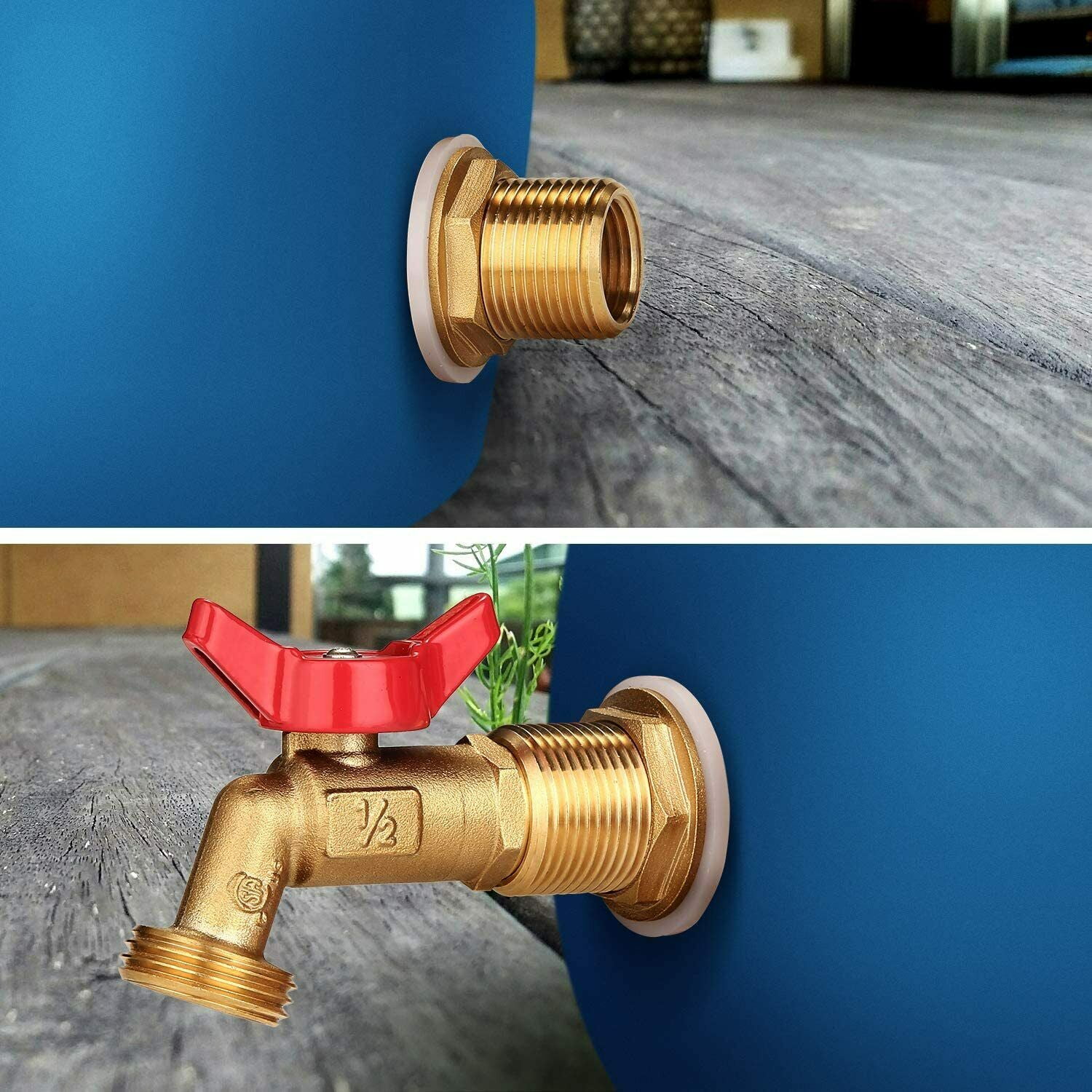 Quality assurance Save 20 on Your First Order most Best Price WADEO Rain Barrel Spigot Brass