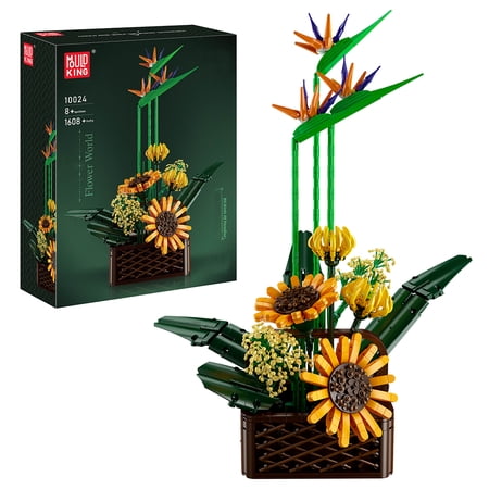 Mould King Flower Bouquet the 10024 Birds of Paradise Building Set Building Block for Kids Adult
