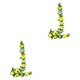thumbnail image 3 of Wosthever Flores artificiales de glicinia fáciles de limpiar para decoración de bodas y fiestas Durabilidad duradera Decoración ecológica Amarillo 2Conjunto, 3 of 6
