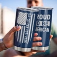 thumbnail image 3 of Proud To Be an American, Patriots Gifts for Men, Patriotic USA Republican Gifts, American Flag Gifts Tumbler 20Oz, US American Citizenship Gifts, 3 of 7