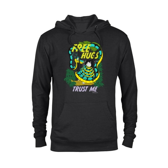 Disney The Jungle Book Free Hugs Trust Me - Pullover Hoodie for Adults - Customized-Black