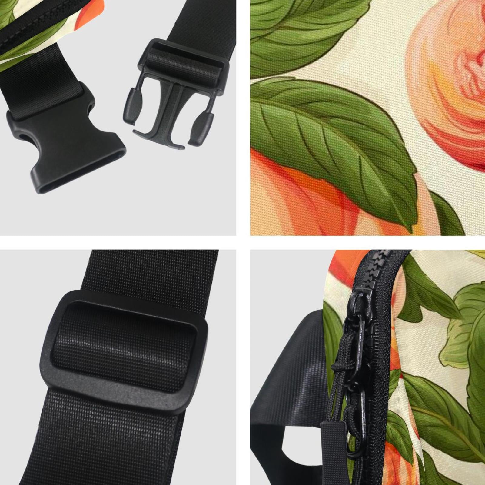 Peaches Waist Pack Running Belt Fanny Packs Lightweight Adjustable with Extension Strap Unisex