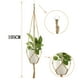 thumbnail image 4 of Colgador de macramé para plantas, cesta de cuerda Vintage para interiores y exteriores, 6 uds., 4 of 8