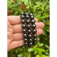 thumbnail image 5 of K-KED 10mm Shungite Bracelet, Genuine Shungite Gemstone Beads,Radiation EMF Protection, 5 of 8