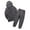 Gray, variant on Men's Casual Velour Sweatsuits Sets 2 Piece Tracksuits Long Sleeve Hoodie and Sweatpant Set Brown 20-22(XXL)