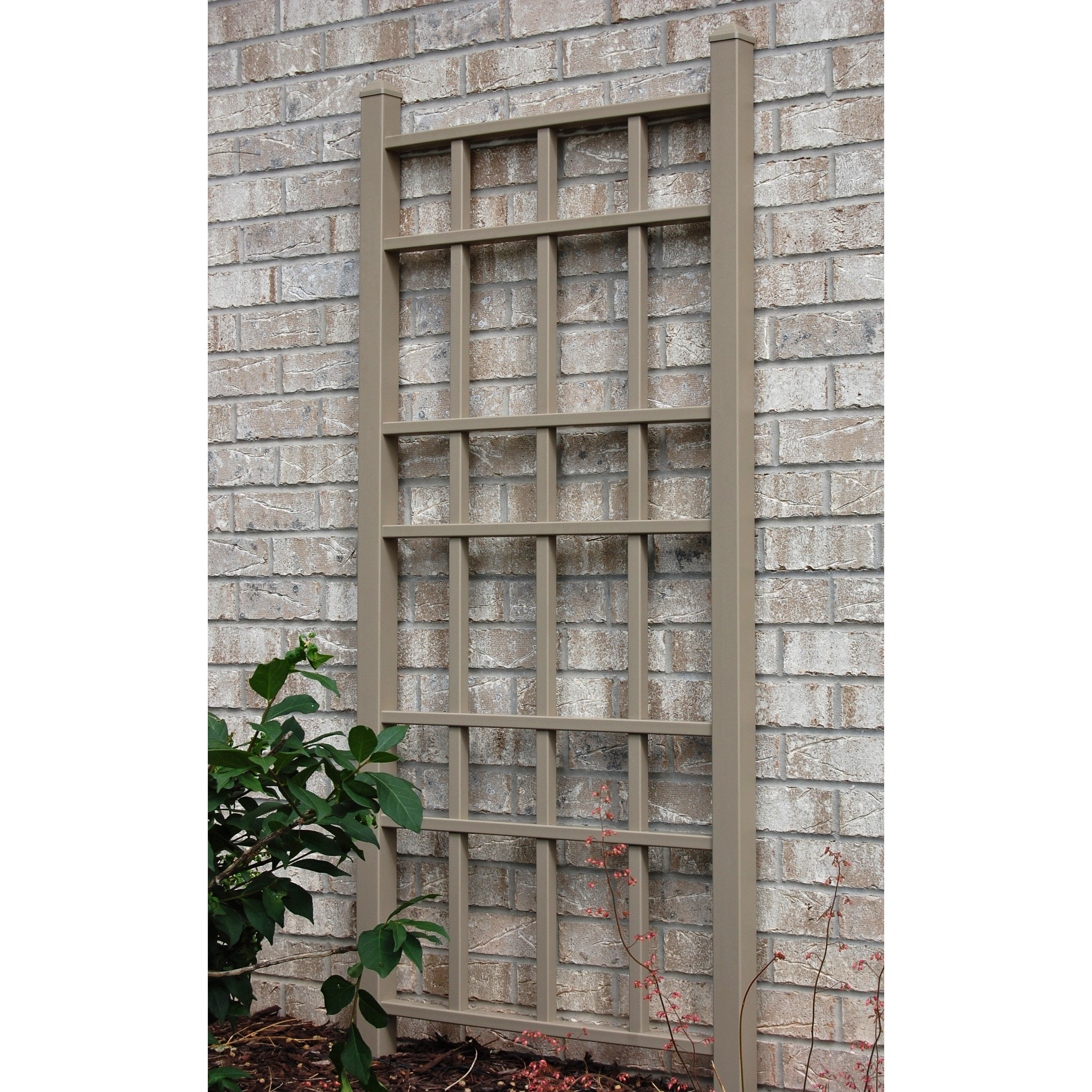 Dura-Trel Cottage 5.5-ft. Vinyl Wall Trellis Mocha by Dura-Trel Inc
