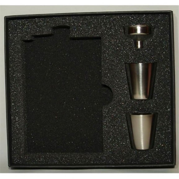 FJX Wholesale HFL-FLSE08 8oz Flask Set in Gift Box