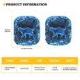 thumbnail image 5 of Yuyamidu Hibiscus Car Sun Shade Windshield Cat Windshield Cover Car Accessories for Audo Truck Van 2 Pcs Blue Sun Visor for Car Windshield, Easy to Install, 5 of 5