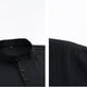 thumbnail image 4 of Blusa y camisa de manga larga con cuello alto para hombre, informal, de color liso, con cuello alto, manga larga, bolsillo con medio botón, blusa de poliéster para hombre, 4 of 8