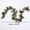 thumbnail image 3 of Qwtwty 6 ft Christmas Decor Artificial Garland with Lights, Fake Vines Real Touch Artificial Norfolk Garlands for Mantle, Fireplace, Table Decor, 3 of 8