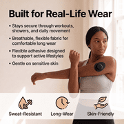 OHMRX Universal CGM & Sensor Patch – Tan (30 Pack) | Hypoallergenic, Sweat‑Resistant Overpatch for Libre, Dexcom, Guardian, Eversense