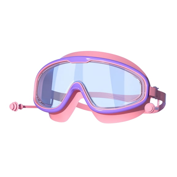 Tao Tao Swimming Goggles Anti-Fog For Kids Anti Fog/No Leak/Clear Wide Vision Large Frame Waterproof Swimming Goggles With Nose Cover No Leaking, Swim Goodies For Kids I