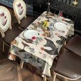 thumbnail image 2 of Beige Chicken Breed Pattern Rectangle Tablecloth 60"x120",Waterproof Polyester Rectangle Table Cloth, Wipeable Spillproof Polyester Tablecloth for Dining, Camping, Indoor and Outdoor, 2 of 6
